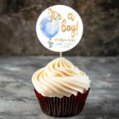 Es ist ein Baby Blue Balloon Baby Shower Sticker