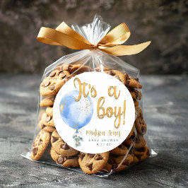 Es ist ein Baby Blue Balloon Baby Shower Sticker