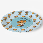 Es ist ein Baby, die Kinderdusche des Little Fox B Pappteller (Schrägansicht)