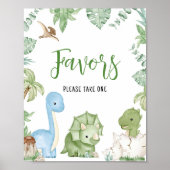 Es ist ein Baby Dinosaurier Baby Duschfavors Poster (Vorne)