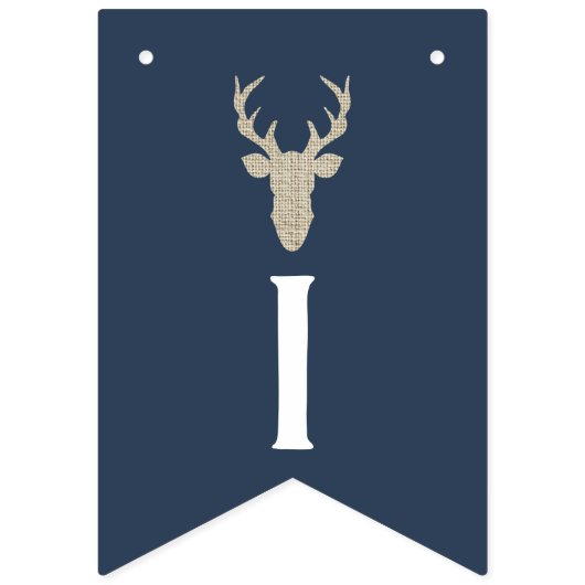 Es ist ein Baby-Duschbanner, Hirsch Wimpelkette (Zweite Fahne)