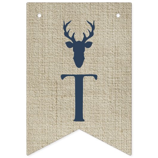 Es ist ein Baby-Duschbanner, Hirsch Wimpelkette (Dritte Fahne)