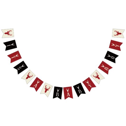 Es ist ein Baby-Duschbanner, Hirsch Wimpelkette (Alle)