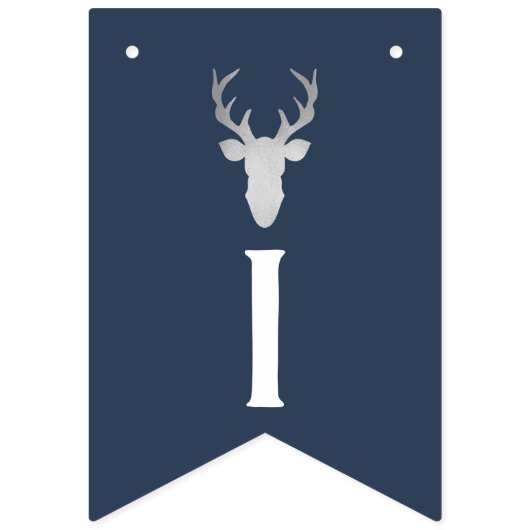 Es ist ein Baby-Duschbanner, Hirsch Wimpelkette (Zweite Fahne)