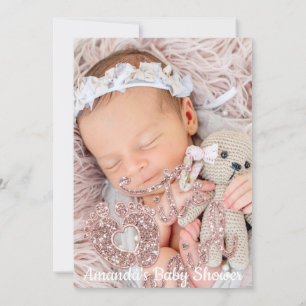 Es ist ein Baby Dusche Custom Foto Rose Park Einladung