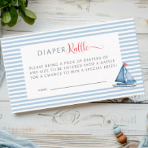 Es ist ein Baby-Dusche Nautical Diaper Raffles