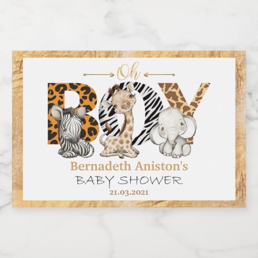 Es ist ein Baby-Duschkabine Mini Party Schaumweinetikett (Einzelnes Label)