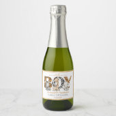 Es ist ein Baby-Duschkabine Mini Party Schaumweinetikett (Vorderseite)