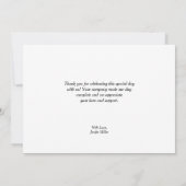 Es ist ein Baby-Duschkopf Dankeskarte (Rückseite)