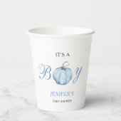 Es ist ein Baby-Duschkopf Pappbecher (Rückseite)