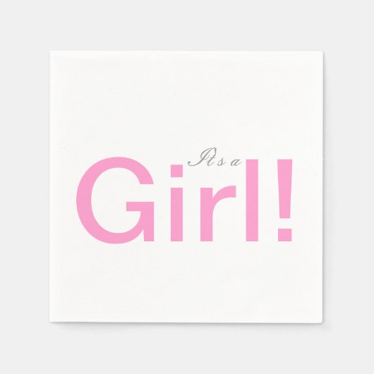 Es ist ein Baby-Duschpapier Napkin-Set Serviette (Vorderseite)