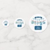 Es ist ein Baby-Duschtisch Confetti Konfetti (Vorderseiten)