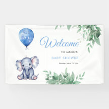 Es ist ein Baby Elephant Balloon Blue Baby Shower