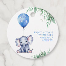 Es ist ein Baby Elephant Balloon Blue Baby Shower
