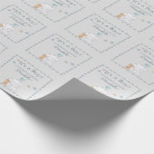 Es ist ein Baby Elephant und Balloon Wassercolor Geschenkpapier (Ecke)