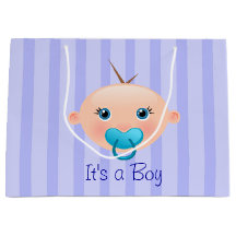 Es ist ein Baby Face Blue - große Geschenktasche
