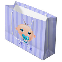 Es ist ein Baby Face Blue - große Geschenktasche Geschenktüte