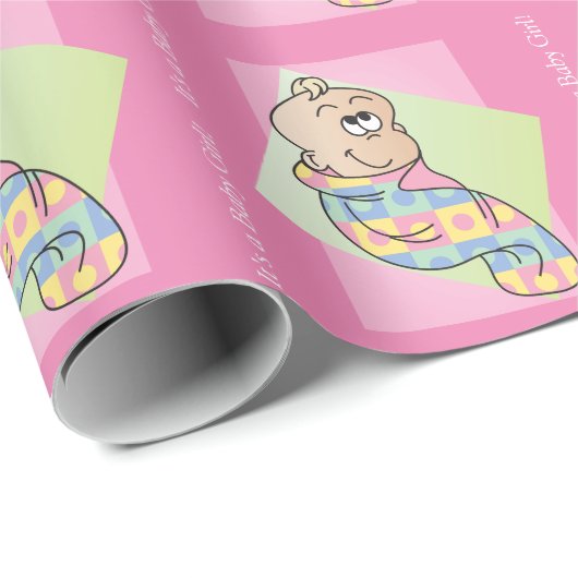 Es ist ein Baby! Geschenkpapier (Rolleneckpunkt)