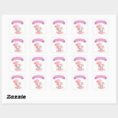 Es ist ein Baby Girl Announcement Sticker (Blatt)