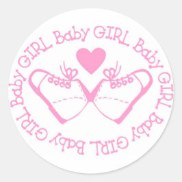 Es ist ein Baby-Girl-Sticker Runder Aufkleber