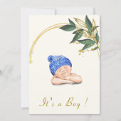 Es ist ein Baby Happy Sleeping Baby Shower Einladu (Rückseite)