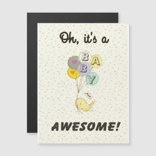 Es ist ein Baby! Magneteinladung