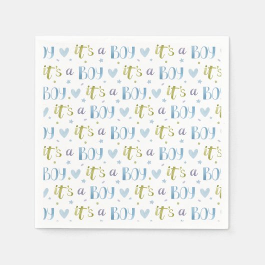 Es ist ein Baby New Baby Paper Napkin Serviette (Vorderseite)