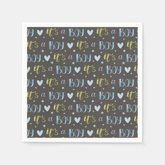 Es ist ein Baby New Baby Paper Napkin Serviette (Vorderseite)