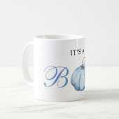 Es ist ein Baby Pumpkin Kaffeetasse (Vorderseite Links)