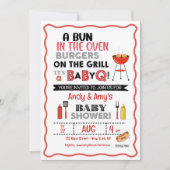 Es ist ein Baby Q für eine Einladung (Vorderseite)