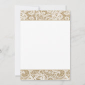 Es ist ein Baby! Rustikale Kraft- & White-Lace-Bab Einladung (Rückseite)