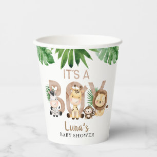 Es ist ein Baby Safari Baby Shower Paper Cups Pappbecher