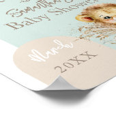 Es ist ein Baby Safari Theme Lion Baby Dusche will Poster (Ecke)
