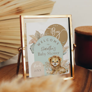 Es ist ein Baby Safari Theme Lion Baby Dusche will Poster