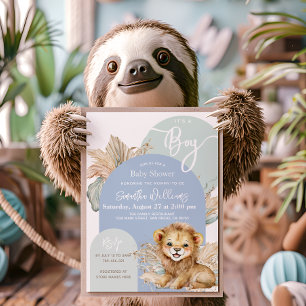 Es ist ein Baby Safari Theme Lion Baby Shower Einladung