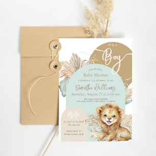 Es ist ein Baby Safari Theme Lion Baby Shower Einladung