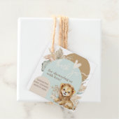 Es ist ein Baby Safari Theme Lion Baby Shower Geschenkanhänger (Beispiel)