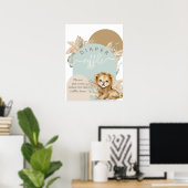 Es ist ein Baby Safari Theme Lion Baby Shower Poster (Heimbüro)