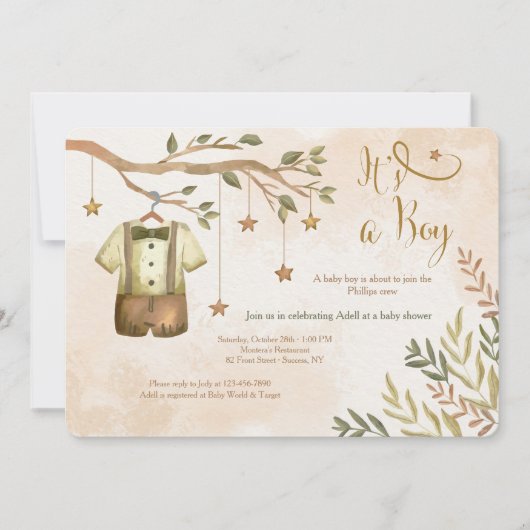 Es ist ein Baby-Shower-Einladungen Einladung (Vorderseite)