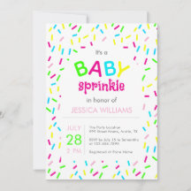 Es ist ein Baby Sprinkle Dusche Regenbogensprinkle