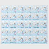 Es ist ein Baby Stork Baby Wrapping Paper Geschenkpapier (Flach)