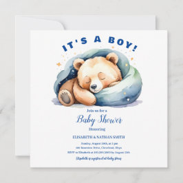 Es ist ein Baby Teddy Bear Baby Shower Ankündigung