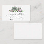 Es ist ein Baby-Traktor-Baby-Duschdusche-Windeln-R Visitenkarte (Vorne/Hinten)