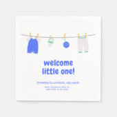 Es ist ein Baby Welcome Little One Baby Dusche Nap Serviette (Vorderseite)