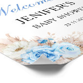 Es ist ein Babydusche Pumpkin Begrüßungszeichen Poster (Ecke)