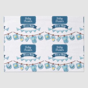 Es ist ein Babyduschteppichpapier Seidenpapier