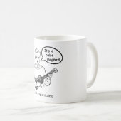 Es ist ein Babymagnet! (Ukulele) Kaffeetasse (VorderseiteRechts)