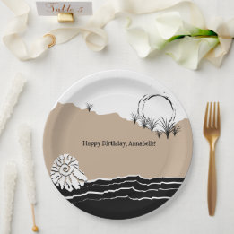 Es ist ein Beach Birthday Party Paper Teller