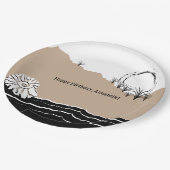 Es ist ein Beach Birthday Party Paper Teller (Schrägansicht)