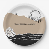 Es ist ein Beach Birthday Party Paper Teller (Vorderseite)